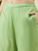 Pista Green Organza Co-ord Set