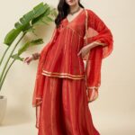 Women Regular Kurti with Sharara & Dupatta