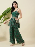 Floral Print Green Co-Ord Set