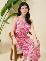 Multicolor Printed Cotton Jumpsuit