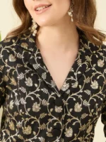 Black Brocade Co-ords Set