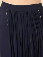Dark Blue Top and Skirt with Dupatta