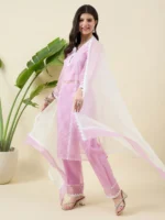Organza Kurta Set with Dupatta
