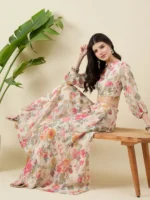 Printed Beige Co-ord Set