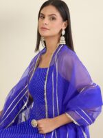Women Ethnic Motifs Printed Tiered Sequinned Kurta with Palazzos & With Dupatta - Image 8
