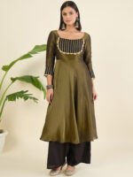 Women Regular Gotta Patti Kurta with Palazzos & With Dupatta - Image 8