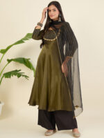 Women Regular Gotta Patti Kurta with Palazzos & With Dupatta