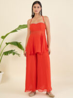 Women Regular Sequinned Kurta with Palazzos & With Dupatta - Image 9