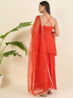 Women Regular Sequinned Kurta with Palazzos & With Dupatta - Image 8