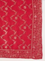 Women Ethnic Motifs Regular Pure Silk Kurta with Trousers & With Dupatta - Image 8