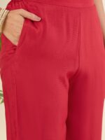 Women Ethnic Motifs Regular Pure Silk Kurta with Trousers & With Dupatta - Image 2