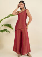 Women Regular Thread Work Top with Palazzos & With Dupatta - Image 7