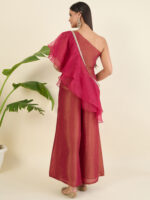 Women Regular Thread Work Top with Palazzos & With Dupatta - Image 6