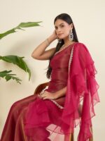 Women Regular Thread Work Top with Palazzos & With Dupatta - Image 4