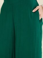 Women Tiered Gotta Patti Chanderi Cotton Kurta with Palazzos & With Dupatta - Image 9