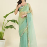 Ombre Mirror-Work Sarees