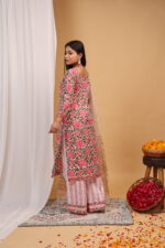 Blush Garden Floral Printed Kurta Set with Dupatta - Image 4