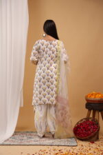Ivory Meadow Printed Straight Kurta Set with Dupatta - Image 7