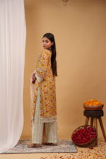 Mustard Floral Angrakha Set - Image 5