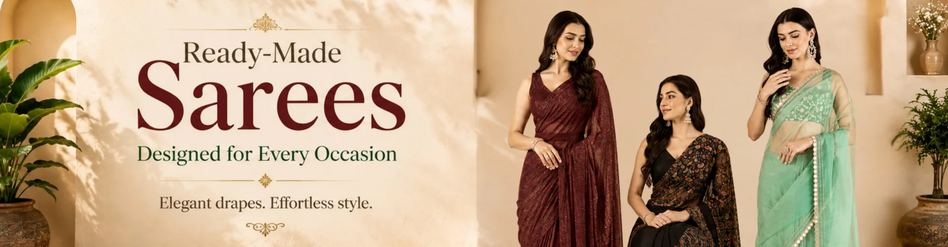 Ready Made Saree